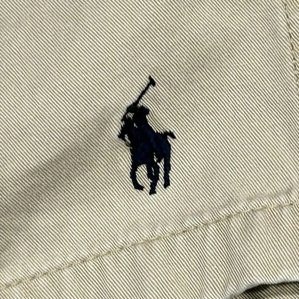 VTG Y2K Polo Ralph Lauren Khaki Shorts Size L 36 Waist 5